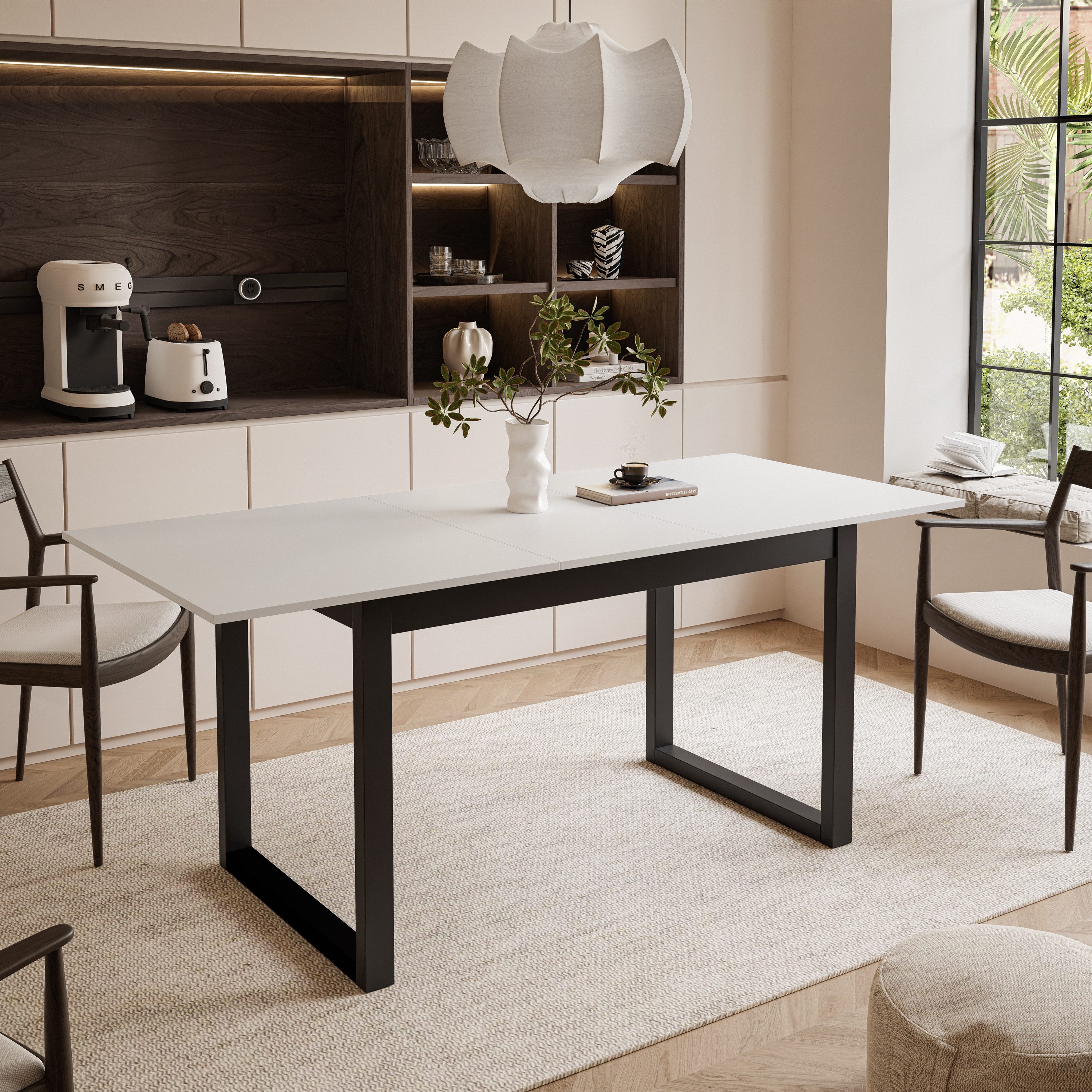 Lookway Esstisch ARTON II ausziehbarer Tisch 140 cm, Breite: 140-195