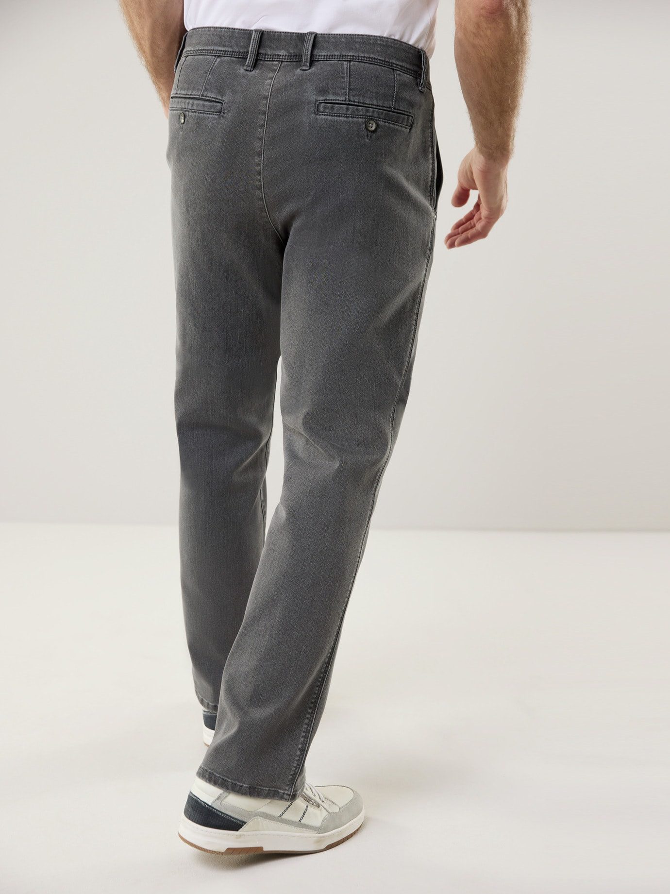 Walbusch Chinohose Herren Thermo Chino angeraut gerader Regular Fit pflegeleicht, wärmend, Kurzgröße – Bild 3 von 5