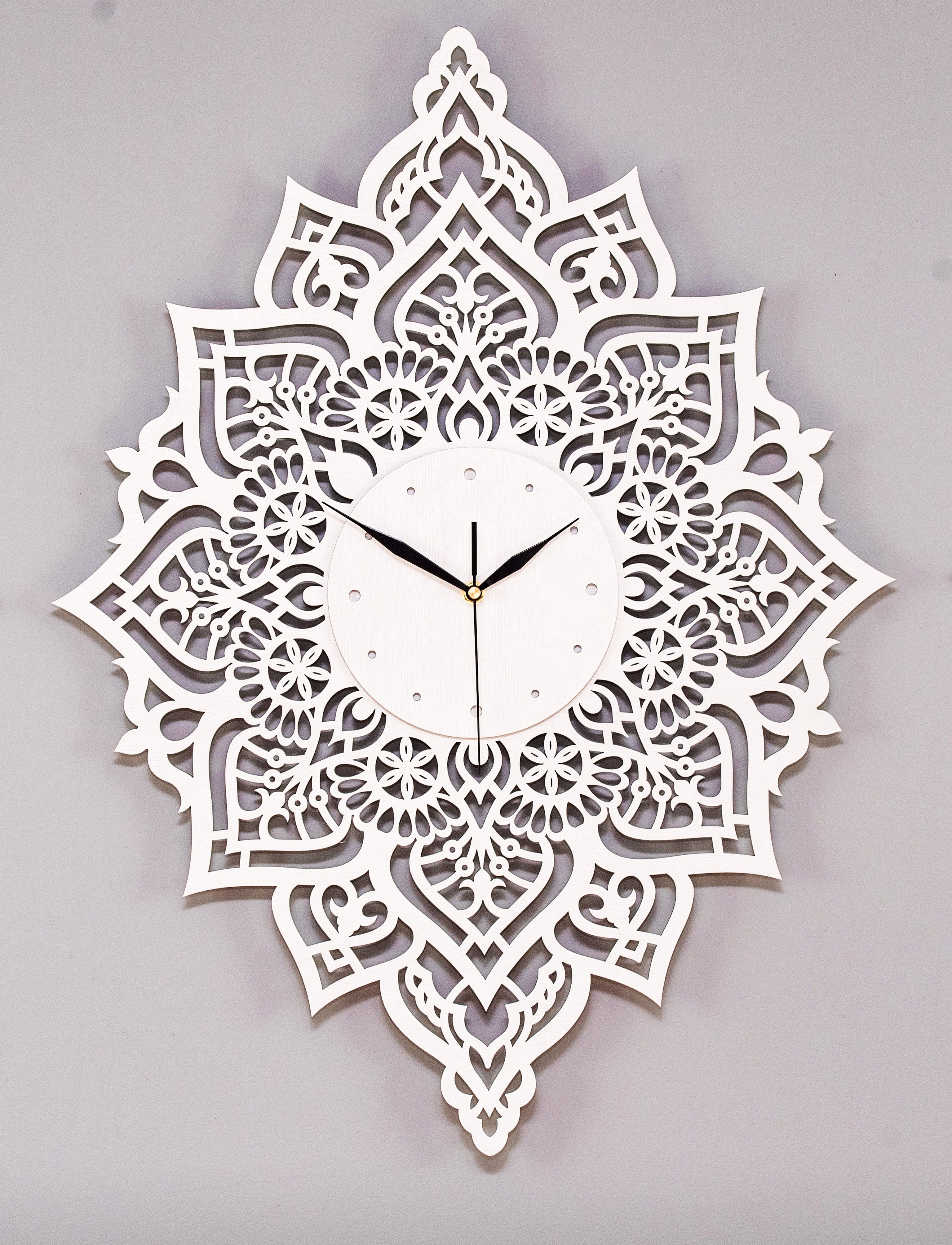 ORNAMENTI Wanduhr Boho Stil, grosse, MANDALA, günstig online kaufen