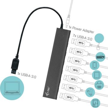 I-TEC Superspeed USB 3.0 7-Port Hub USB-Ladegerät