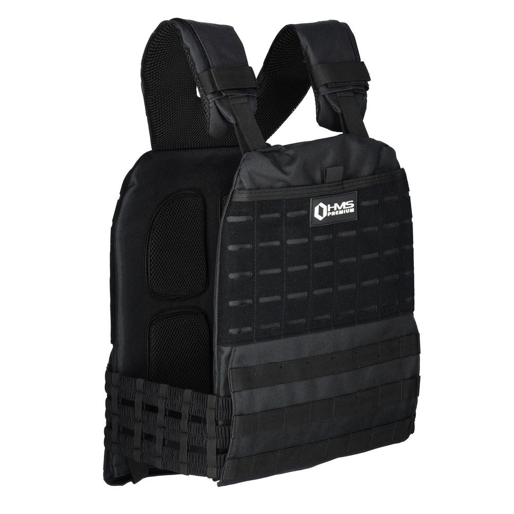 HMS Premium Gewichtsweste Taktische Gewichtsweste 13,5 KG, (Spar-Set, 1-tlg., effektives Training), atmungsaktives Netzfutter für optimale Luftzirkulation
