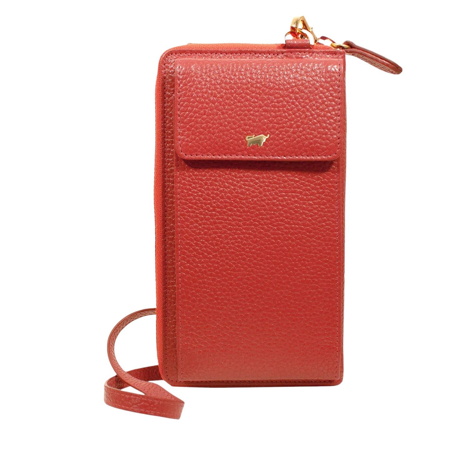 Braun Büffel Handytasche ASTI RV-Geldbörse mit Handyfach rich red