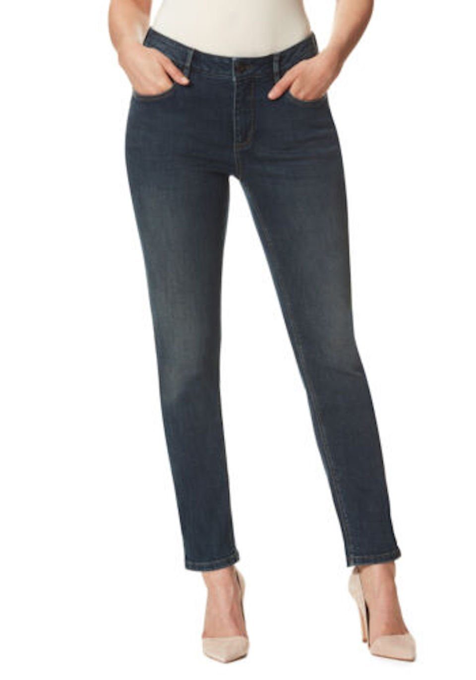 STOOKER WOMEN Straight-Jeans Zermatt Stretch - Straight Fit - Mid Blue Denim