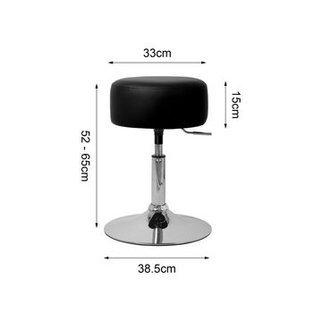 ML-DESIGN Schreibtisch Computertisch Bürotisch Arbeitstisch PC Tisch mit Polsterhocker, mit Sitzhocker Schwarz 3 Schubladen 90x76x50cm Braun