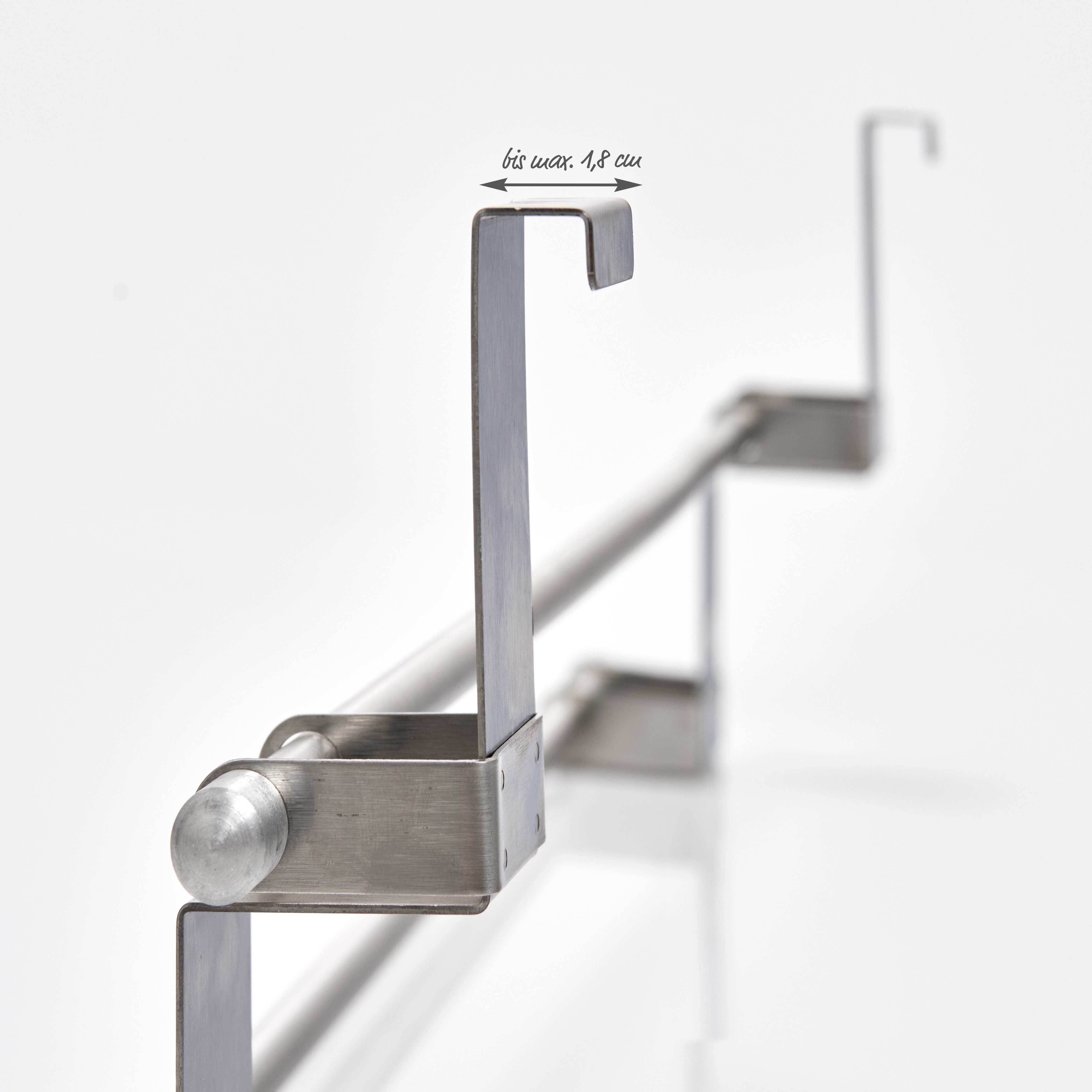 Zeller Present Handtuchhalter Türhandtuchhalter, Edelstahl, 57 x 12,5 x 18, günstig online kaufen