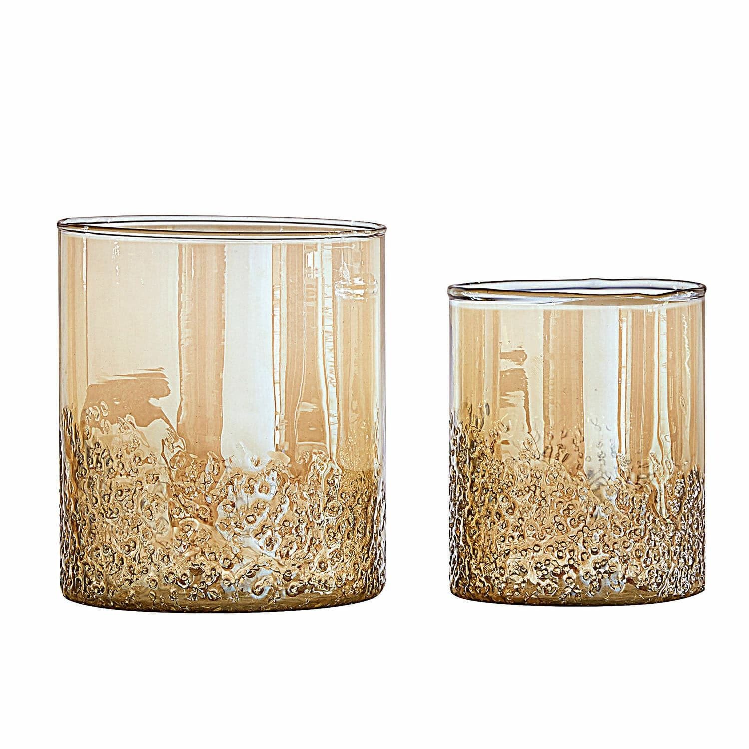 Mirabeau Windlicht Windlicht 2er Set Plélo champagner (2er Set, 2er Set)