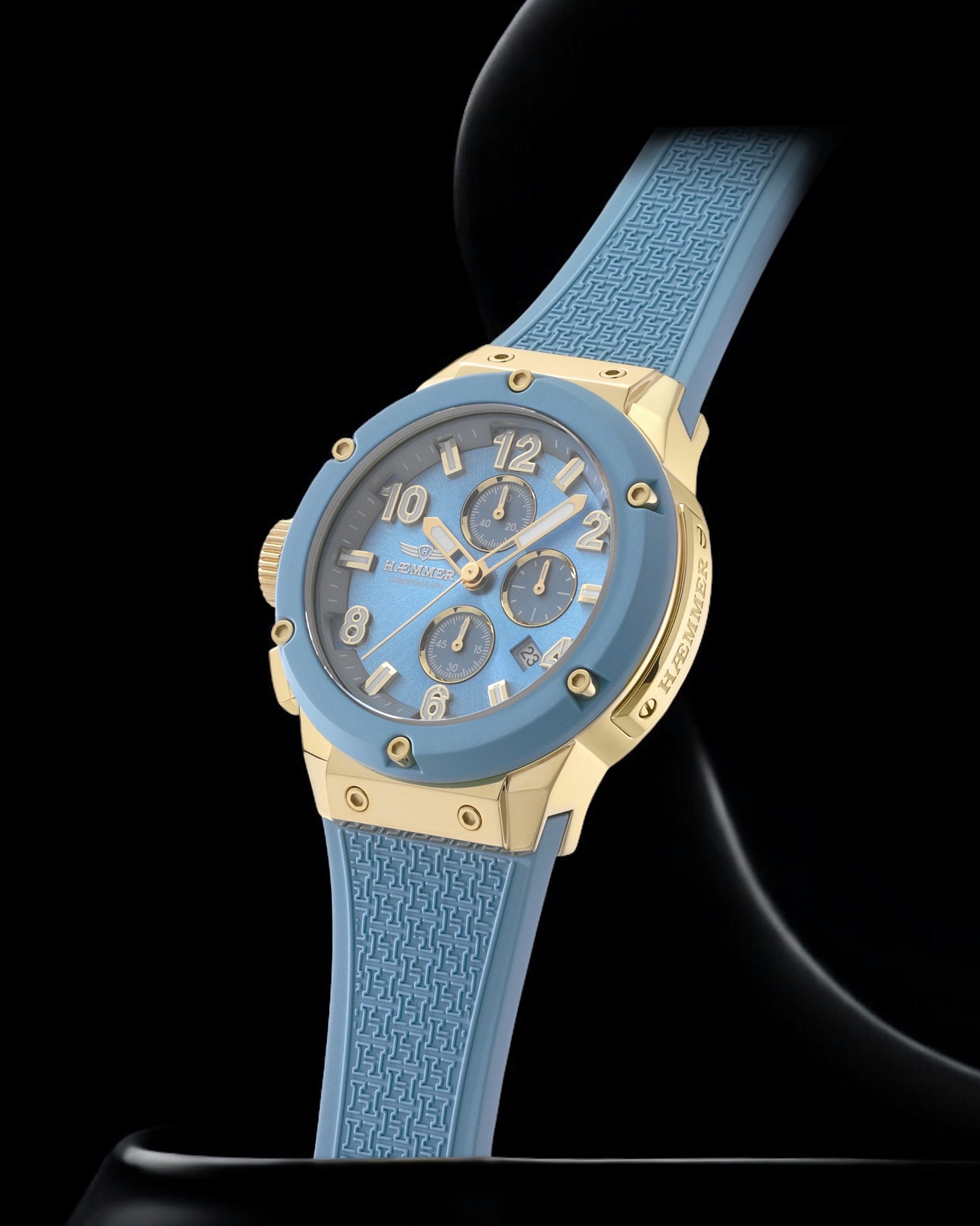 HAEMMER GERMANY Chronograph WAVE MASTER C-003, BeInHaeven, Quarzuhr, Armbanduhr, Damenuhr, Herrenuhr, Made in Germany
