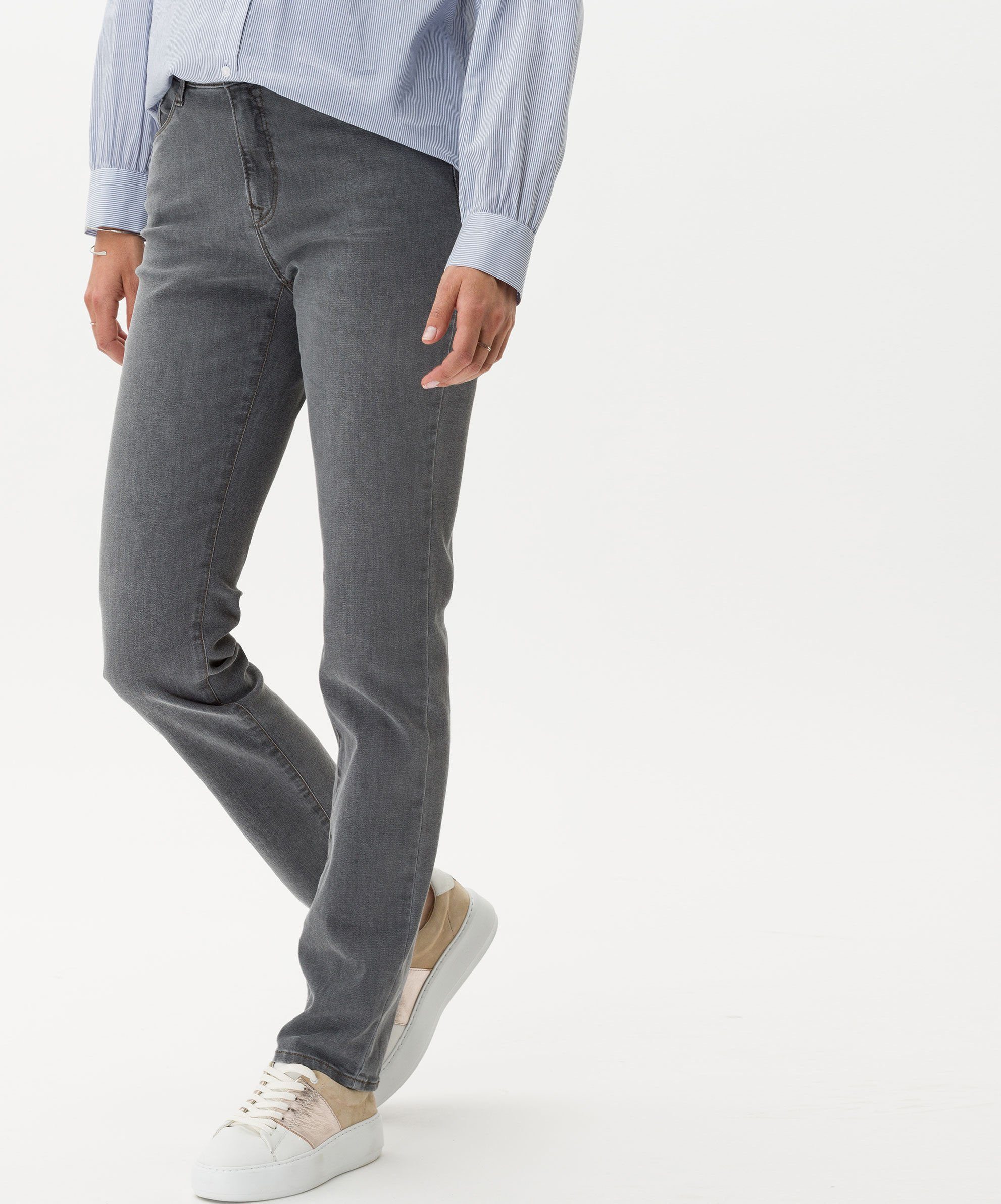 Brax Slim-fit-Jeans Five-Pocket-Jeans used grey