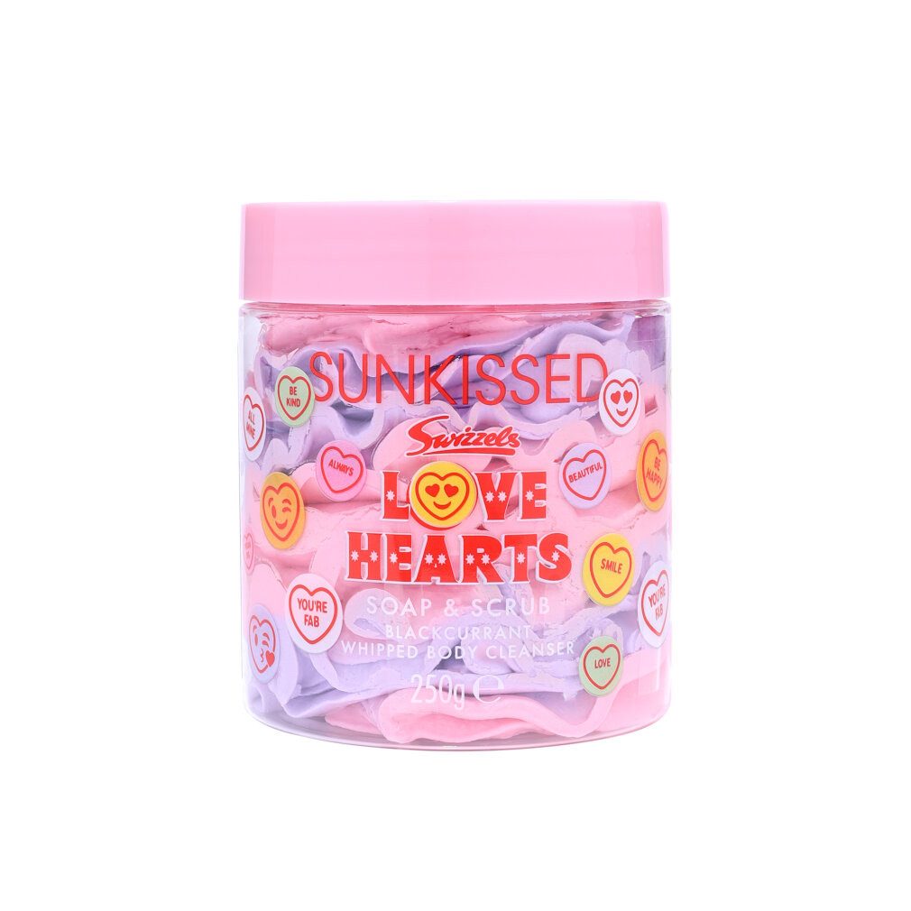 SUNKISSED Körperpflegemittel X Love Hearts Soap & Scrub Whipped Body Butter - Blackcurrant