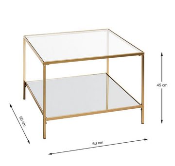 HAKU Beistelltisch HAKU Möbel Beistelltisch - gold - H. 45cm x B. 60cm