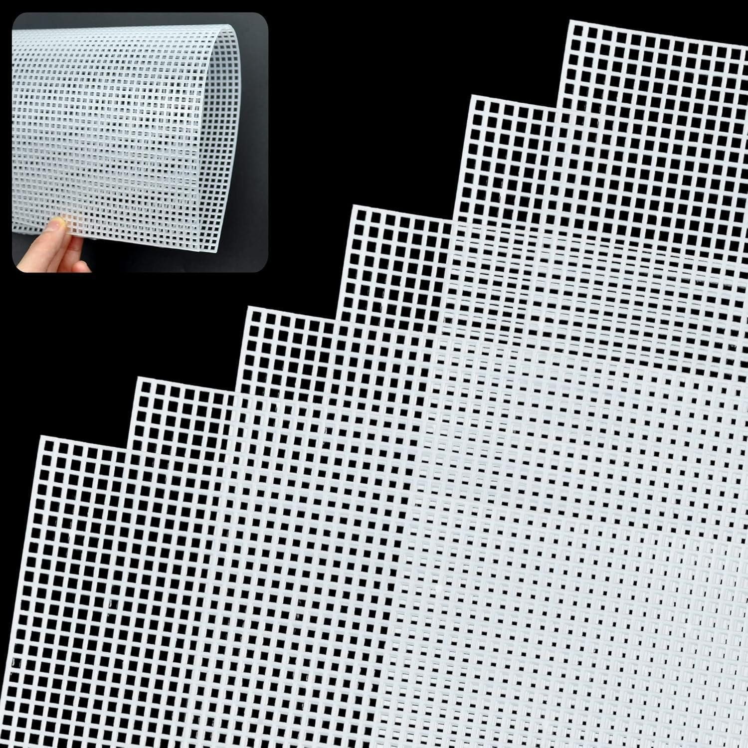 LuxusKollektion Back-Set 6 Stück Plastic Canvas Sheets für Bastel- und Nähprojekte 20 * 33cm