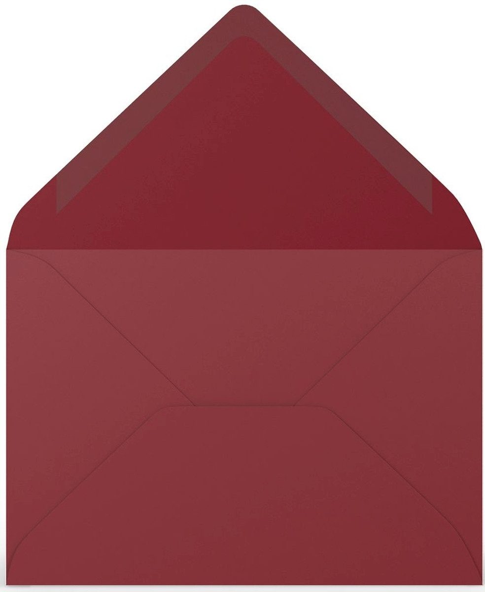 Rössler Briefumschlag Briefumschläge Coloretti VE=5 Stück C6 Rosso