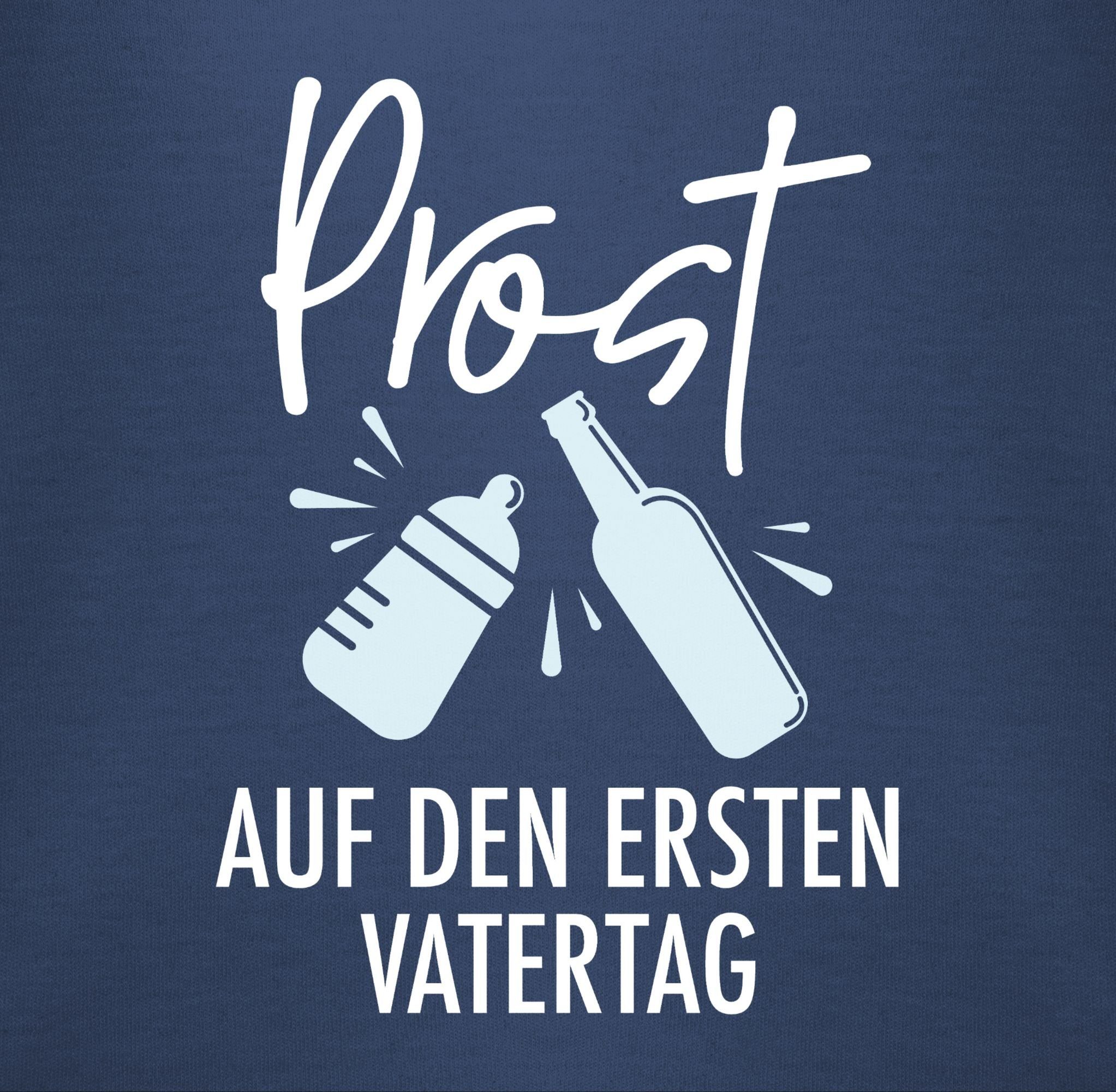 Geschenk Baby 2 Vatertag Vatertag den auf Shirtbody Navy Prost Shirtracer Blau ersten