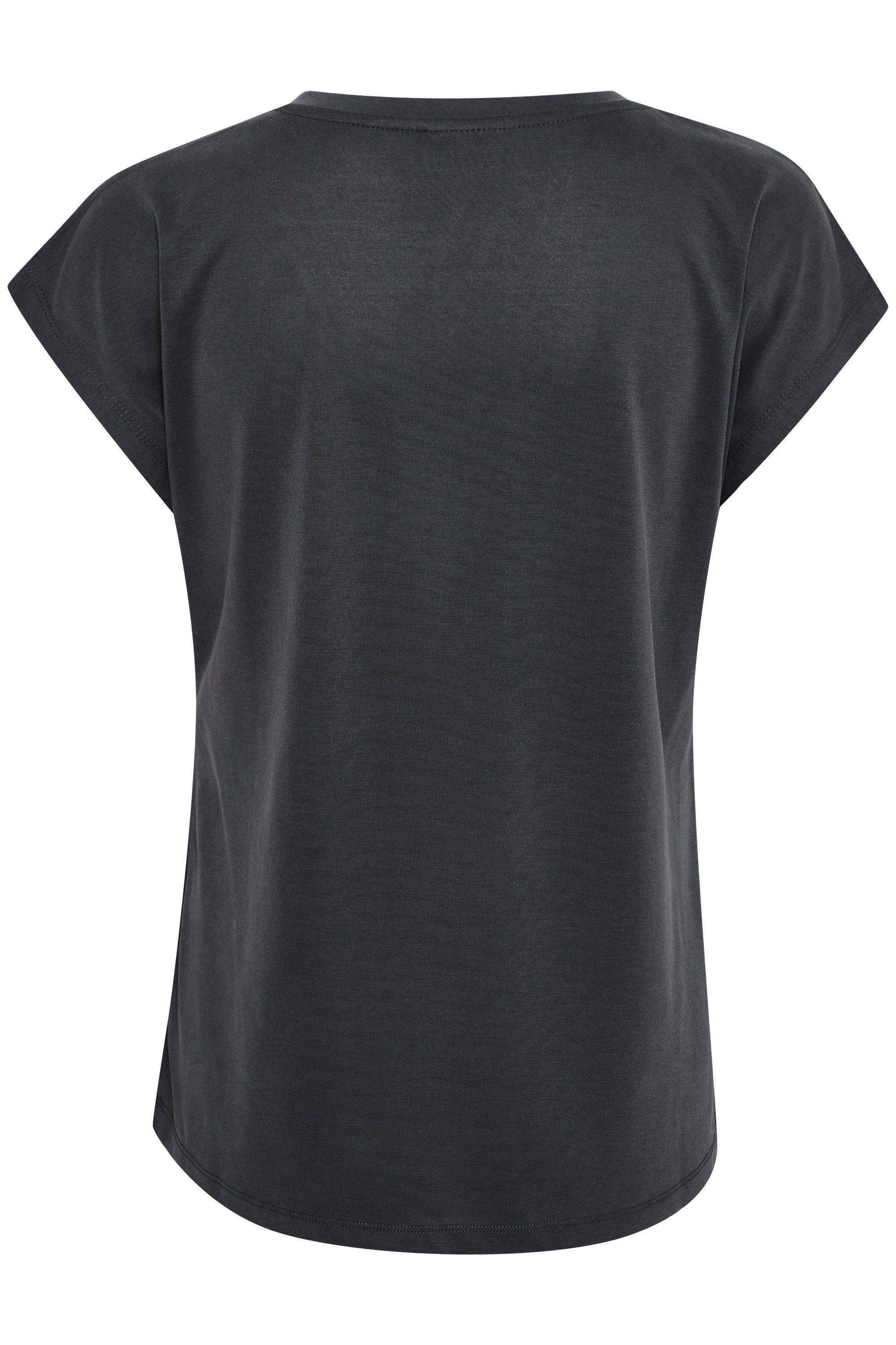 black T-shirt Washed T-Shirt KAlise KAFFE SS