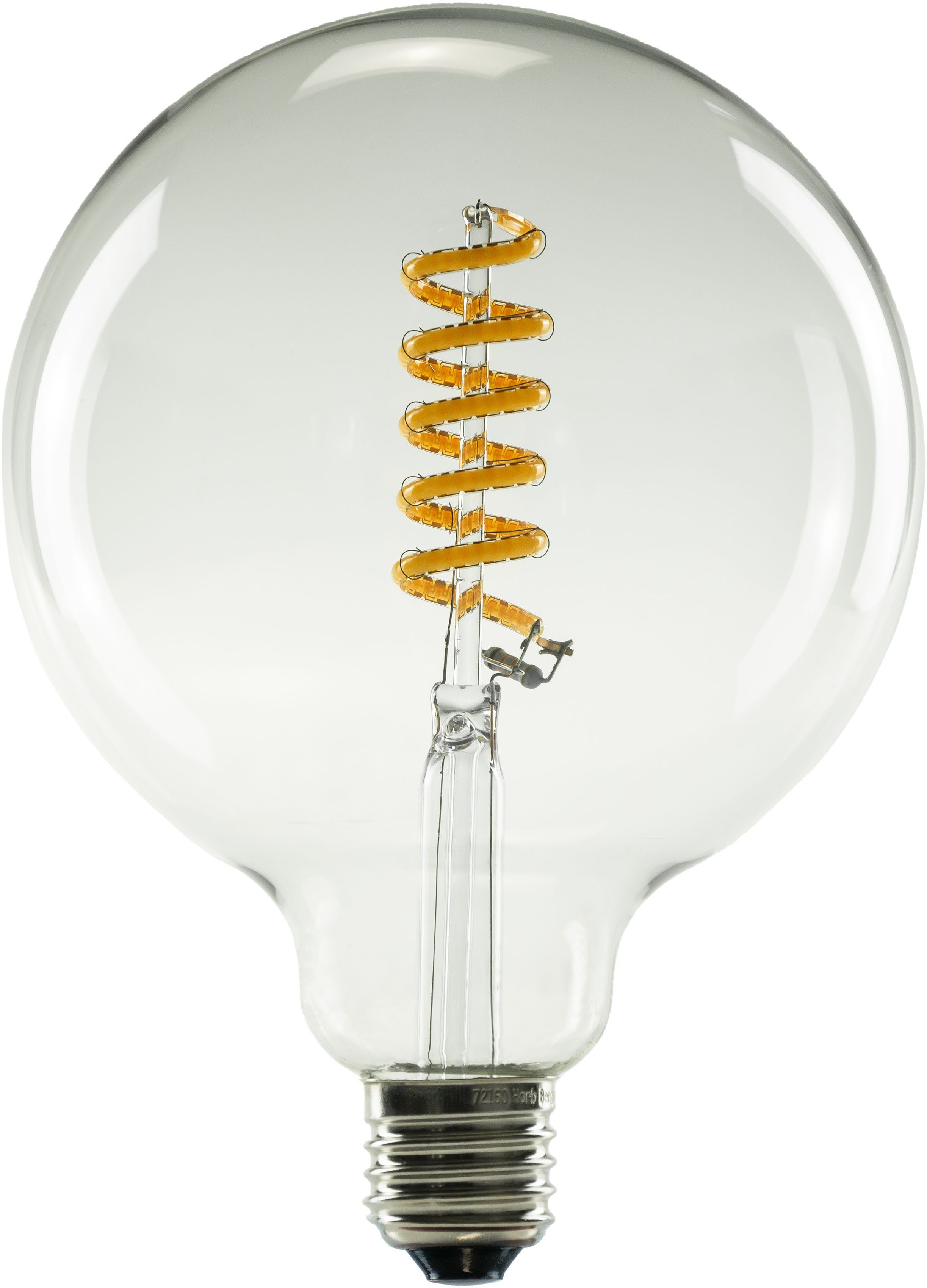 SEGULA LED-Leuchtmittel LED Globe 125 Curved Spirale klar, E27, Warmweiß, dimmbar, E27, Globe 125 Curved Spirale klar, Ambient Dimming