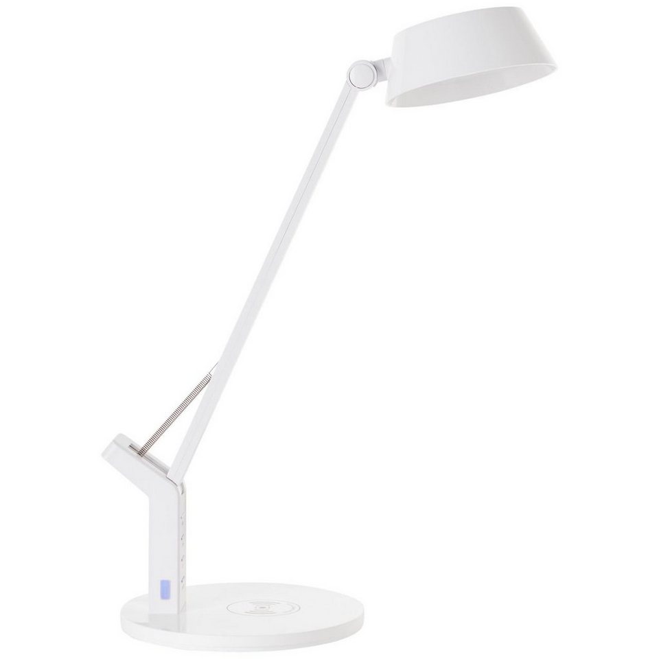 mit Lampe, Kaila Induktionsladeschale in 1x Tischleuchte Kaila, LED Brilliant 3100-6100K, weiß, LED Tischleuchte