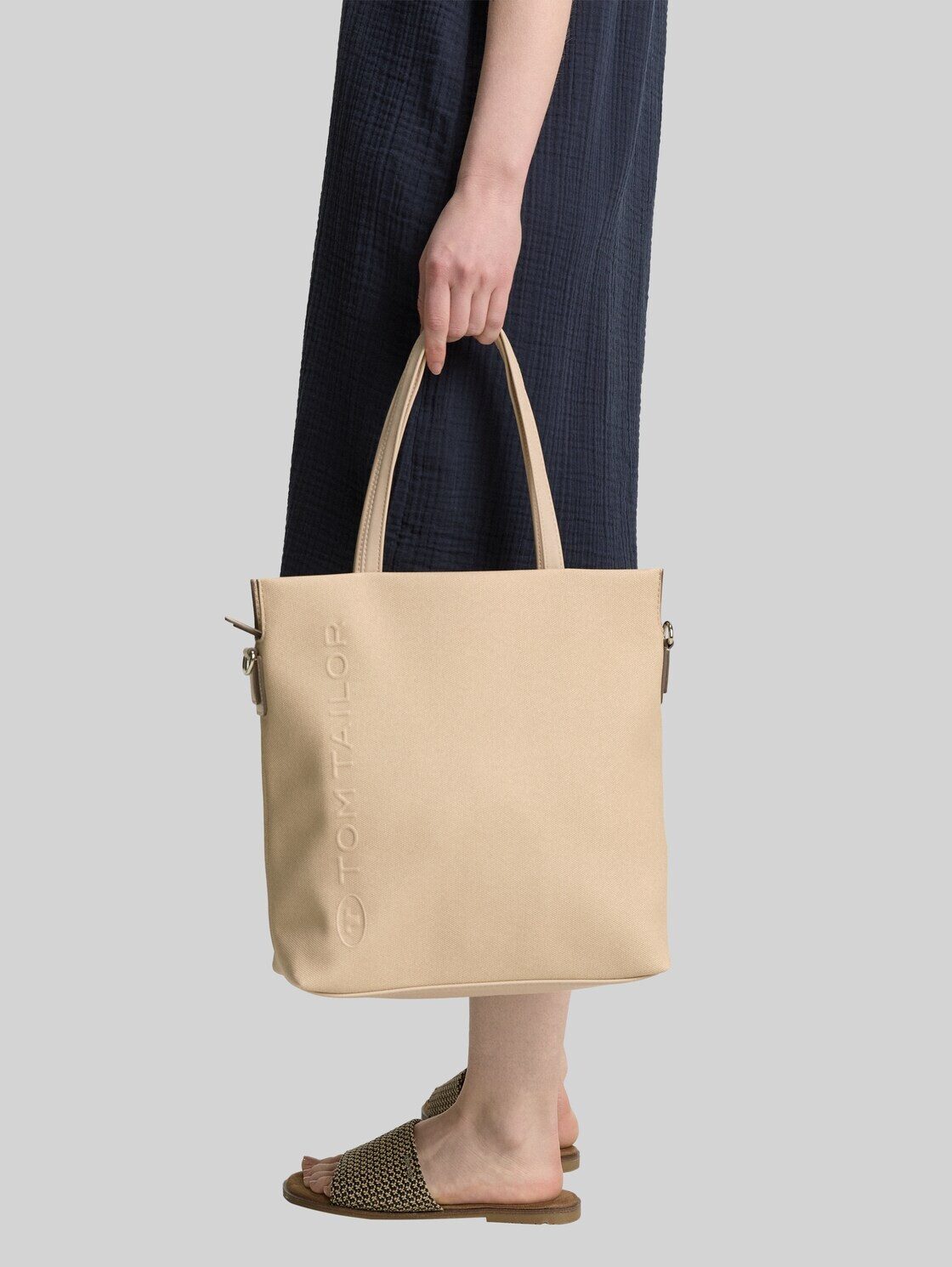 TOM TAILOR Shopper Bags, TTROSA M Zip Shopper mit doppeltem Riemen