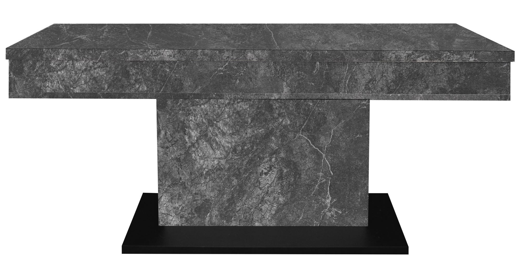 58 aufm Kessel Couchtisch Wohnzimmertisch höhenverstellbar Else 1 110x59x60 Keramikoptik Grau (inkl. Lieferung bis an die Tür, 1-St., Lieferung bis zur Haustür), Höhenverstellbar 59-78 cm mit Ilse Lift,ABS-Kante,Metallgestell