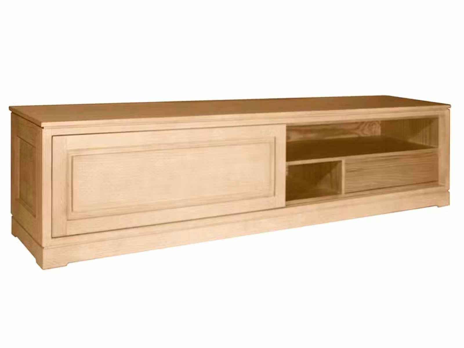 Casamia TV-Board TV Lowboard Casaventi mit 1 Schiebetür Pinie Massivholz