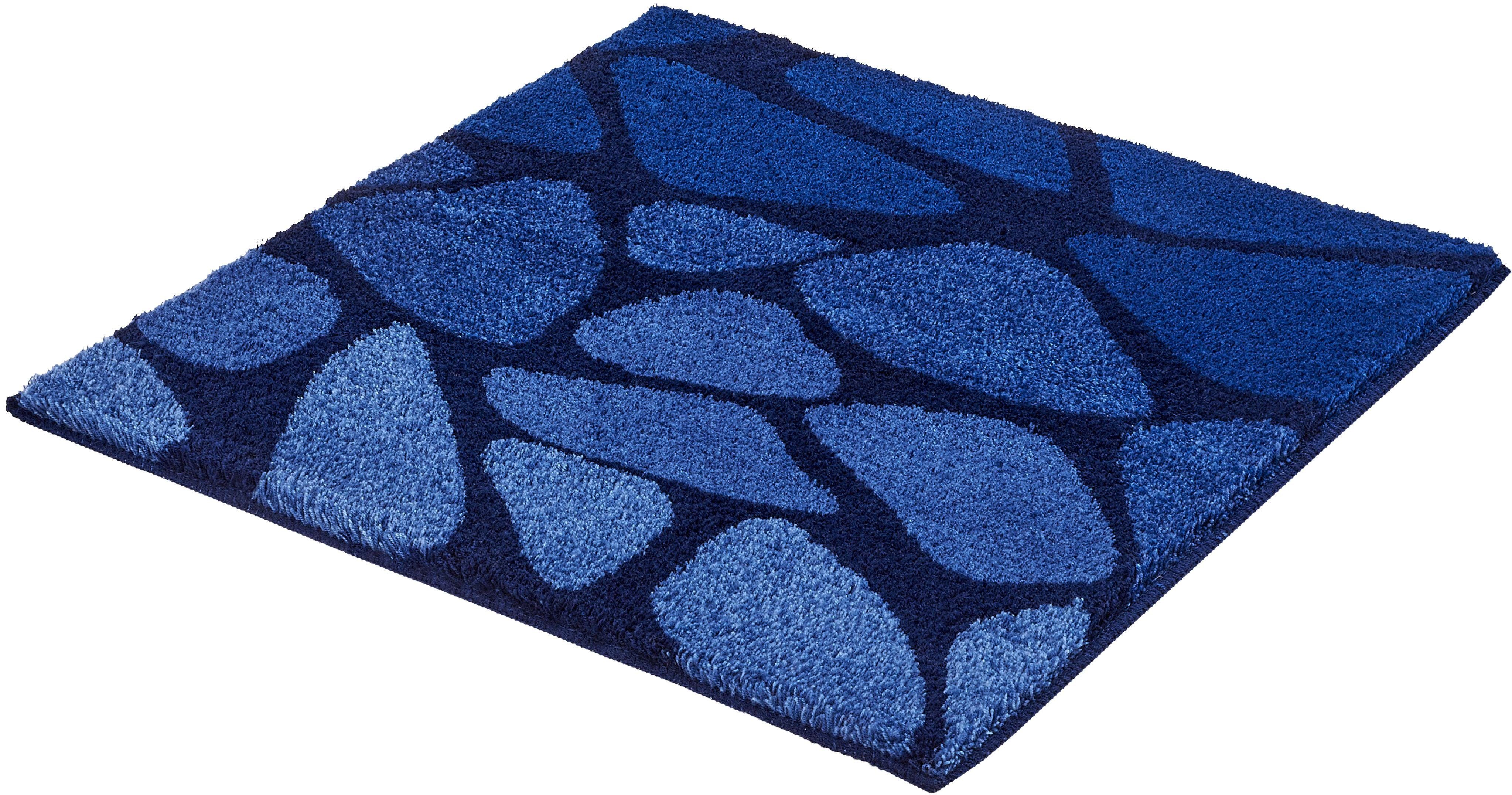 Kleine Wolke Badematte Inspire, Badvorleger, Badezimmer Teppich, Höhe 15 mm, rutschhemmend beschichtet, fußbodenheizungsgeeignet, Kunstfaser, quadratisch, Badteppich, Stein Optik, waschbar