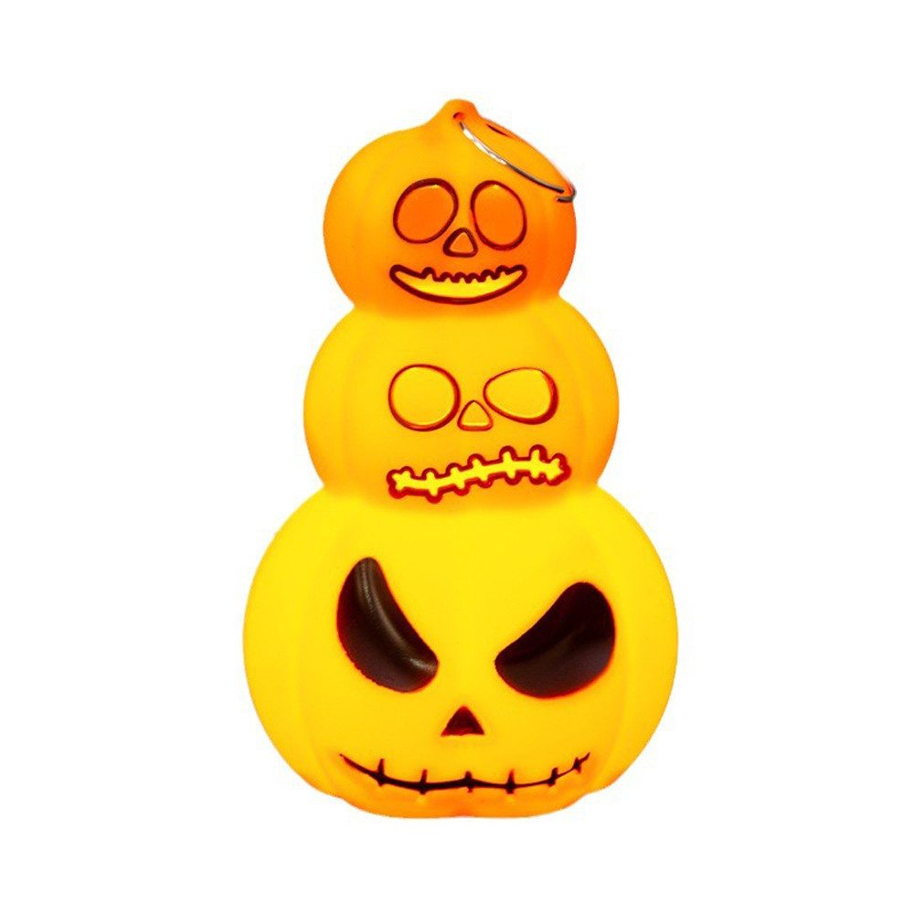 Coonoor LED-Kerze Halloween Kürbislaternen Dekoration Lichtdekoration Blinkende Lichter, für Innen- und Außenbereiche, ideal für Halloween-Partydekorationen