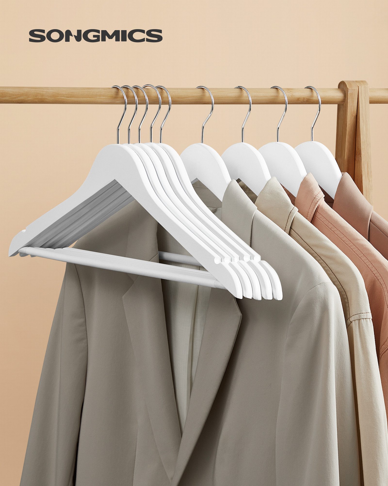 SONGMICS Kleiderbügel Bügel, (50-tlg), Bügel aus günstig online kaufen