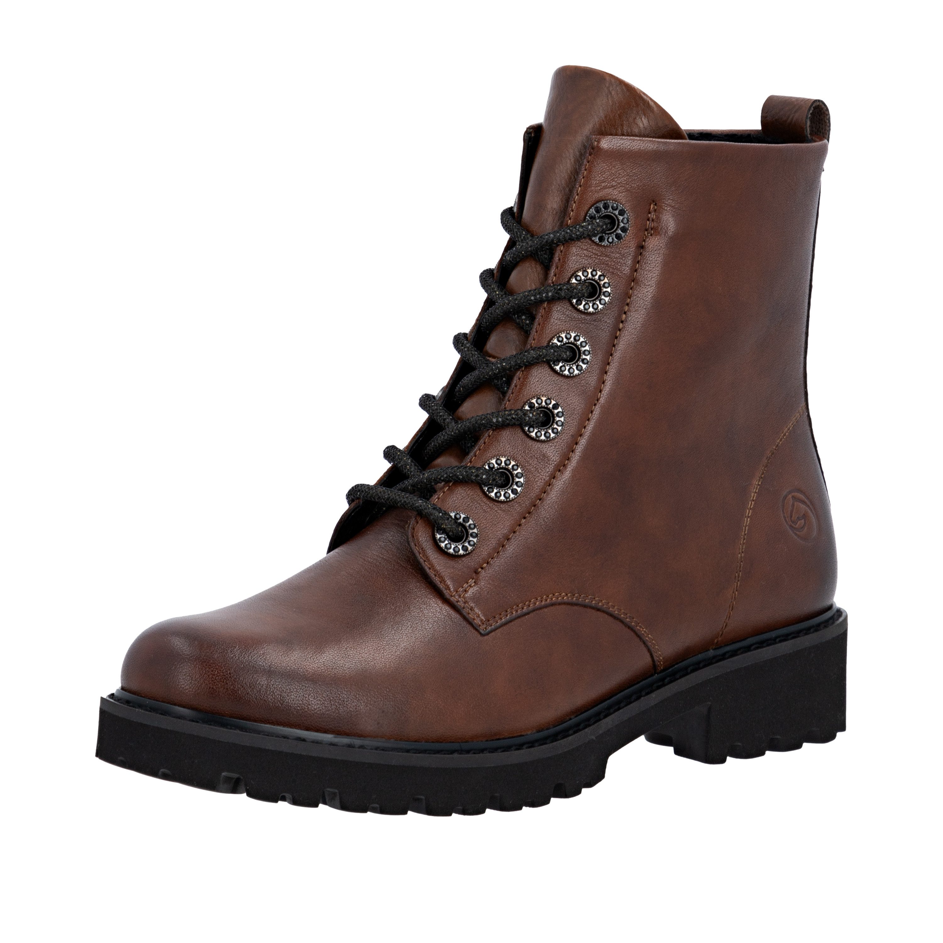 Remonte Schnürstiefelette Schnürboots, Blockabsatz, Profilsohle, mit günstig online kaufen