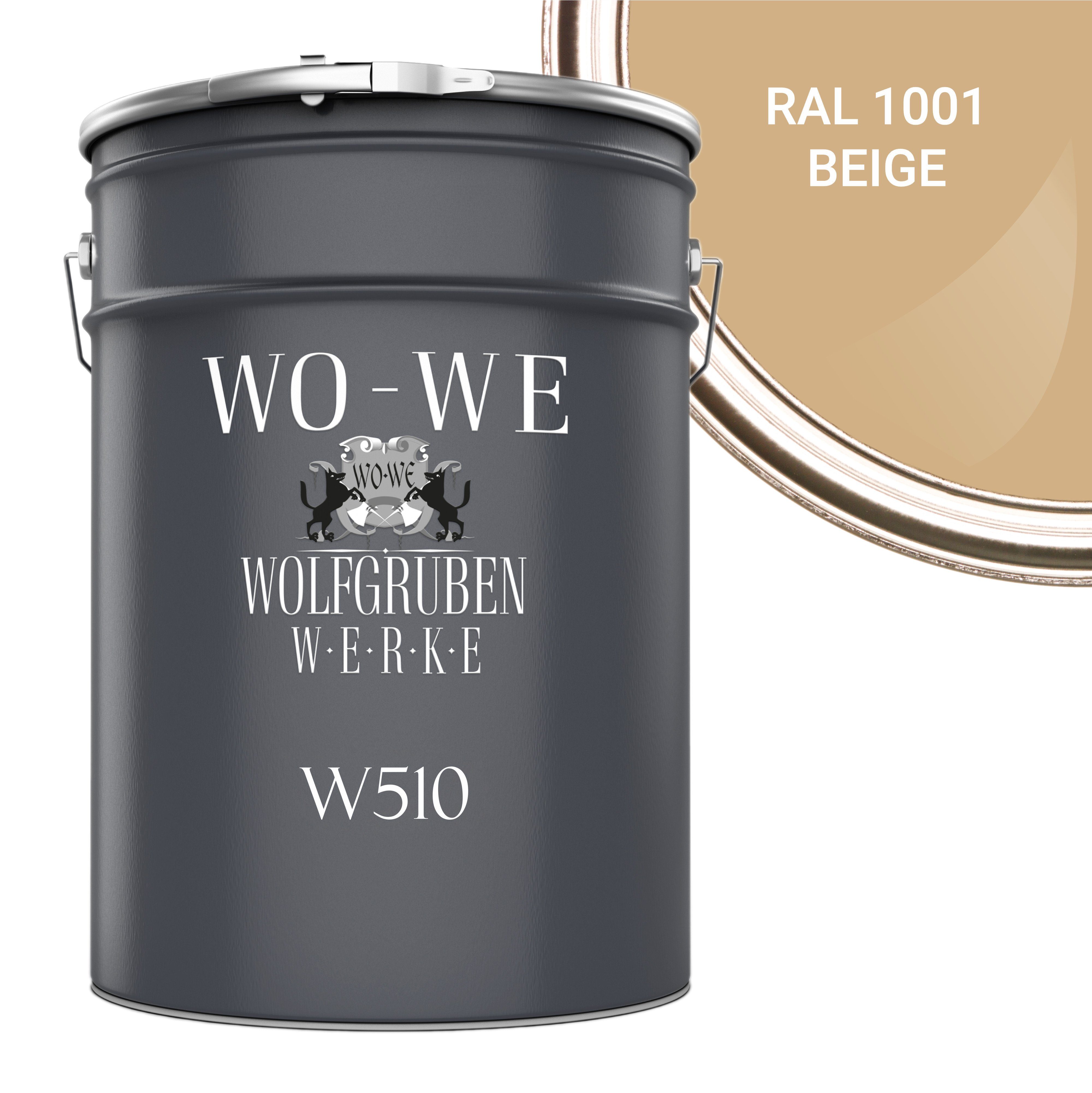 WO-WE Dachfarbe Dachfarbe Sockelfarbe Dachbeschichtung W510, 0.75-20L, Seidenglänzend