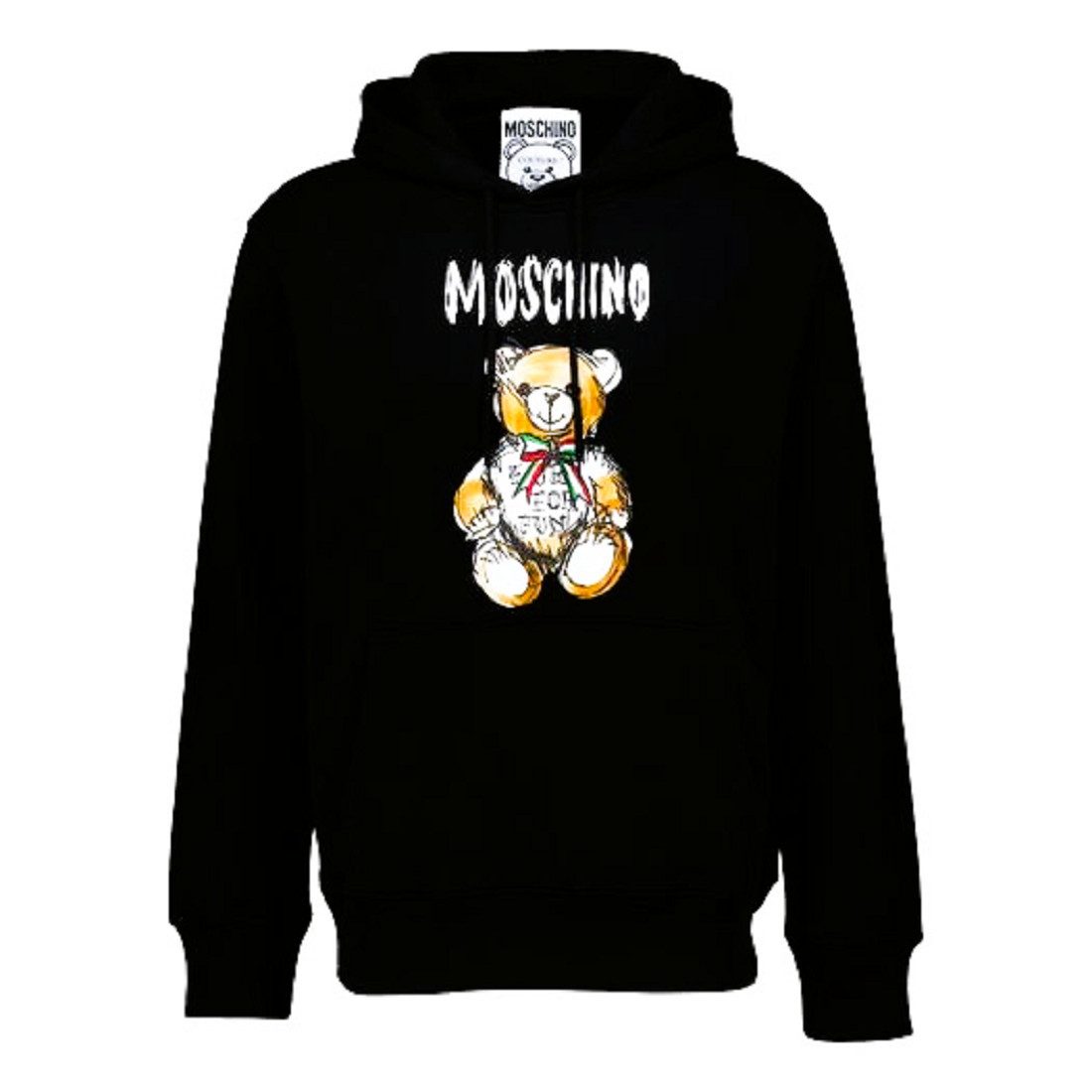 Moschino Hoodie Moschino Herren Sweatshirt, Moschino Teddy Bear Hoodie Kängurutasche, mit Kapuze
