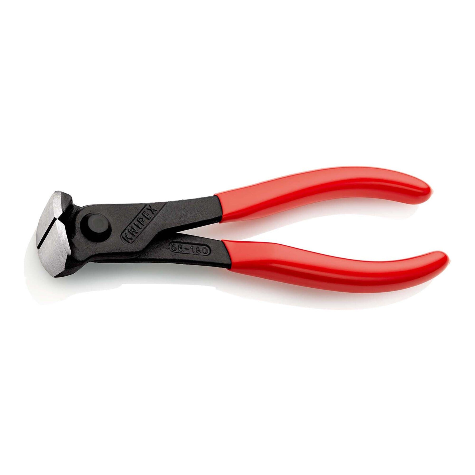 Knipex Kraftseitenschneider KNIPEX 68 01 160 Vornschneider mit Kunststoff überzogen schwarz atrame