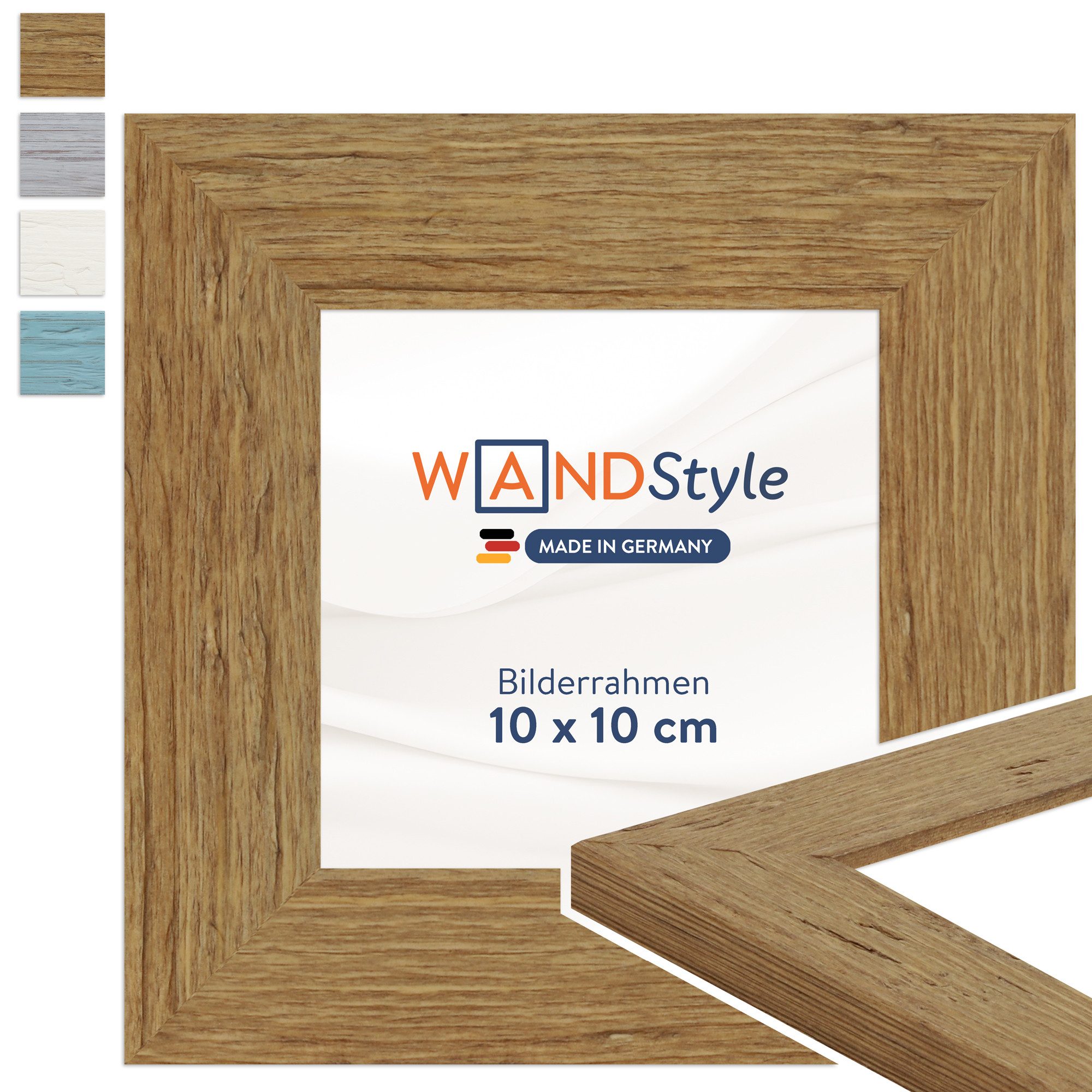 WANDStyle Bilderrahmen H750, Eiche-Optik, aus Massivholz im Landhaus Stil
