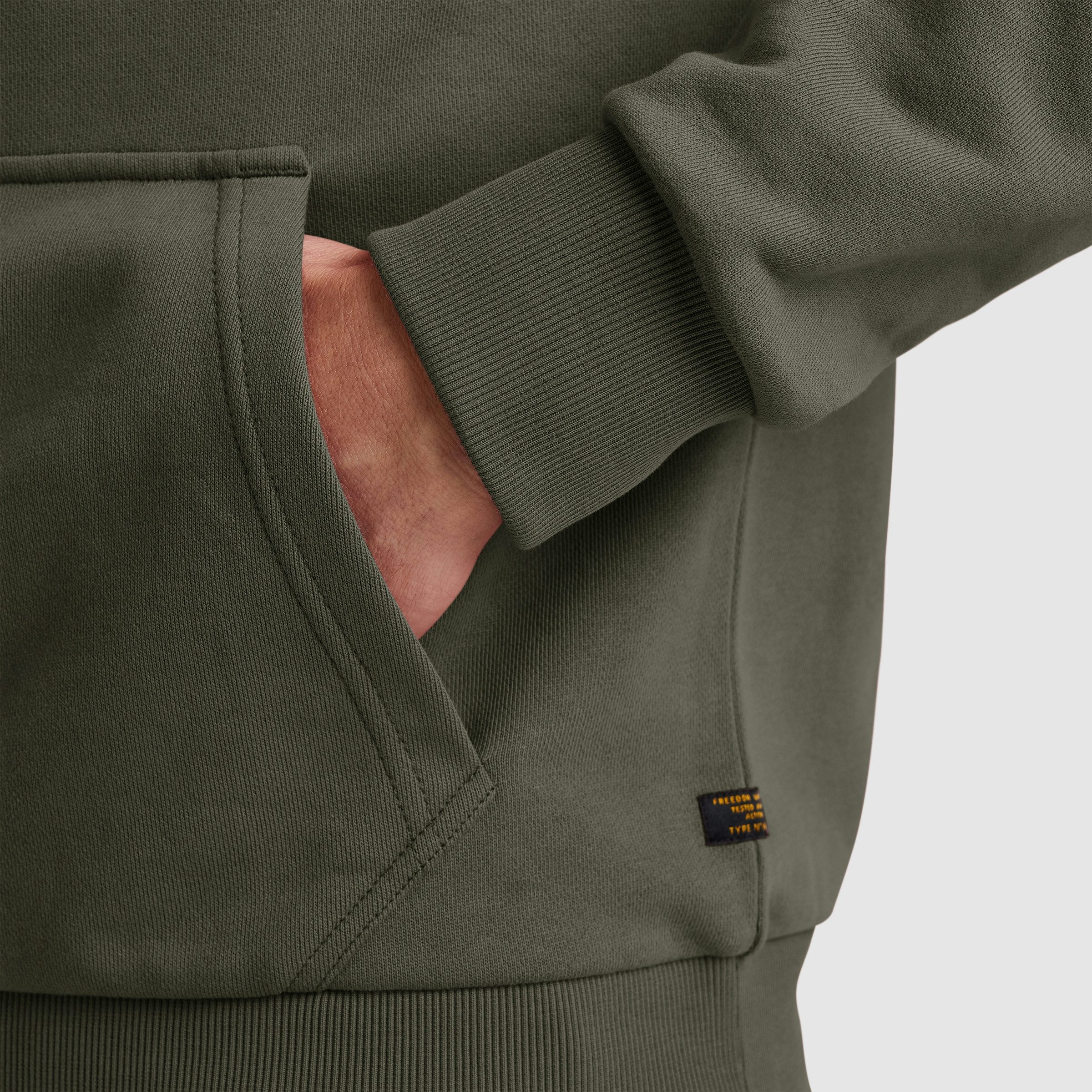 PME LEGEND Kapuzensweatshirt Hooded soft terry with logo mit Logostickerei