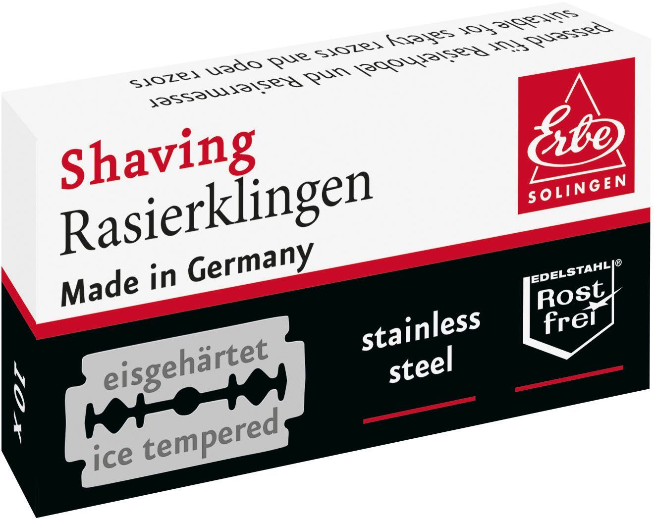 ERBE Rasierklingen, 10-tlg., rostfrei Edelstahl