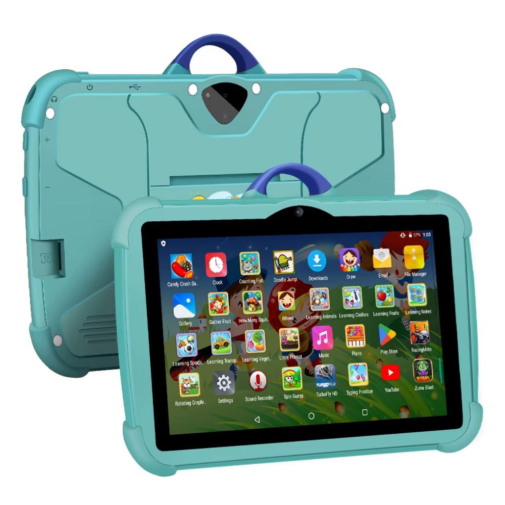 Athlix 7-Zoll-Kinder-Tablet Lerntablet Bildung für Kinder Tablet (7", 64 GB, Android, Schnappschuss- und Videofunktion, Blickwinkelstabiles IPS-Display)