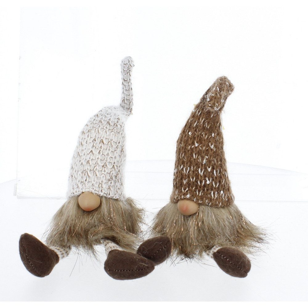 MICA Dekofigur Wichtel sitzend - ca. 9 x 9 x 38 cm - 1 Stück