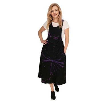 KUNST UND MAGIE Latzhose Latzkleid bunt Tie Dy Batik Boho Ibiza 70er Overall Hippie Sommerkleid