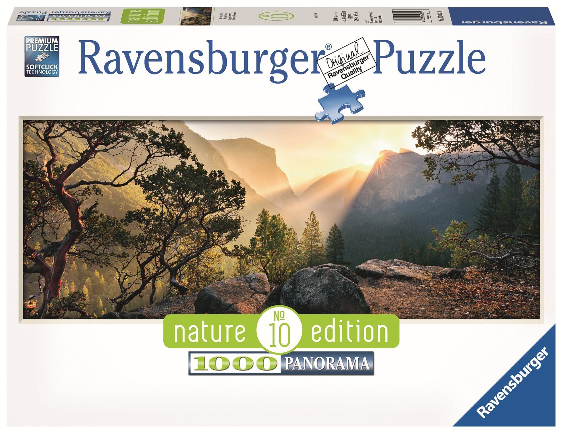 Ravensburger Puzzle Yosemite Park Nature Edition 1000T Panorama Puzzle, 1000 Puzzleteile, Made in Europe