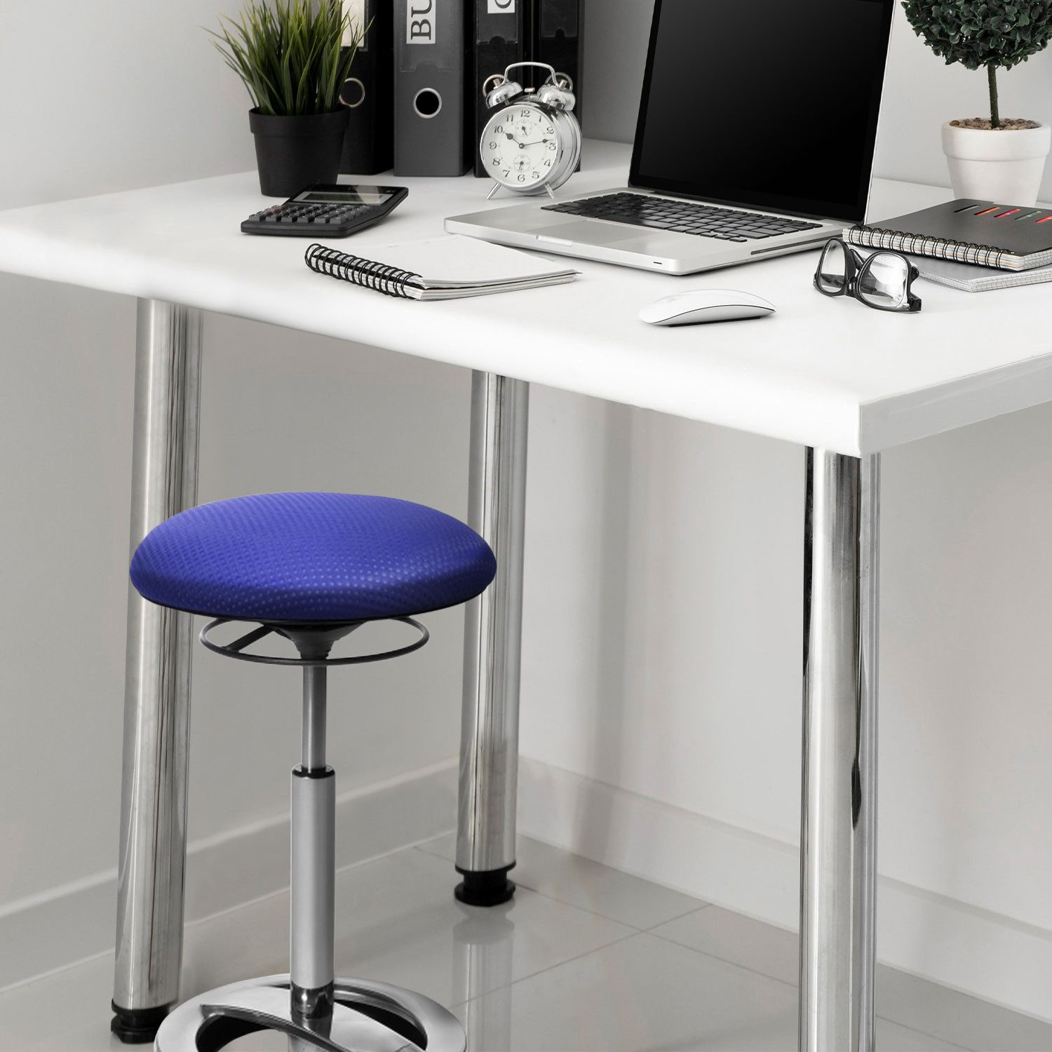 TOPSTAR Stehhilfe SITNESS HIGH BOB Arbeitshocker Stoff Höhe 70.0 cm, Ergonomischer Hocker höhenverstellbar