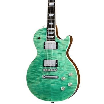 Gibson E-Gitarre, E-Gitarren, Single Cut Modelle, Les Paul Modern Figured Seafoam Green - Single Cut E-Gitarre