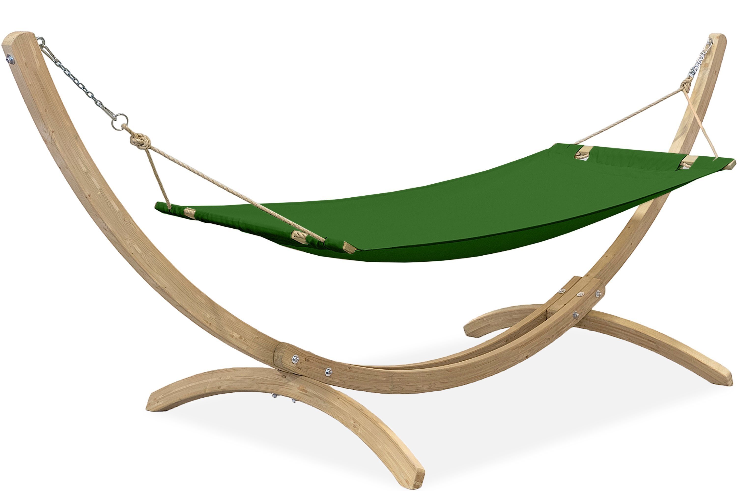 KONSIMO® Hängematte CORRELO Hängematte mit Gestell (Hängematte mit Gestell), hergestellt in der EU, auf einem massiven Holzrahmen