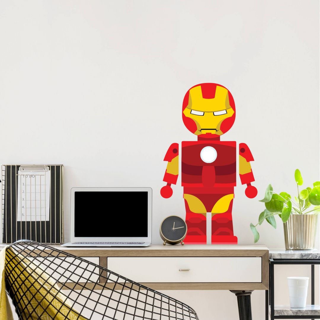 Wall-Art Wandtattoo St) (1 Man Spielfigur Superhero Iron