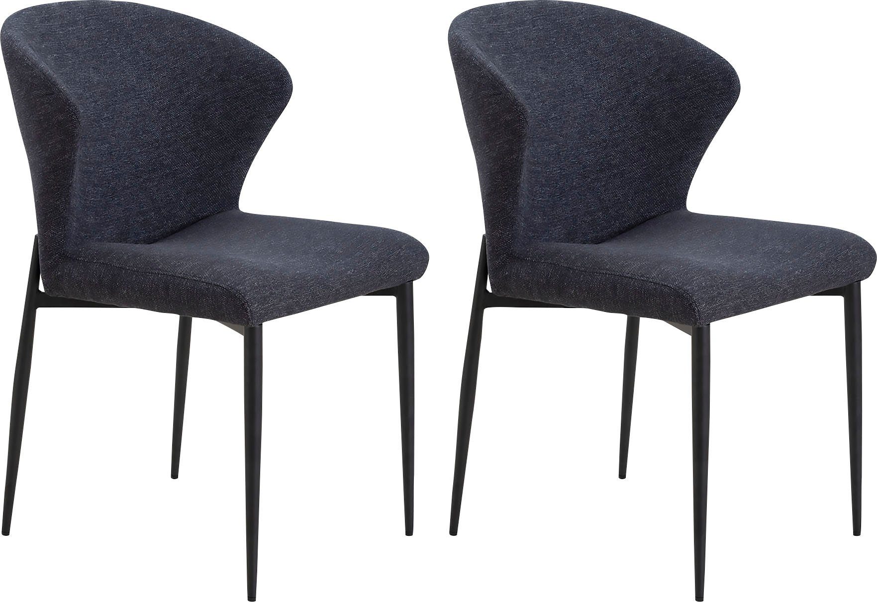 SalesFever Esszimmerstuhl Dallas 2er-Set (Set, 2 St), mit Metallgestell, B 63, H 87, T 56 cm