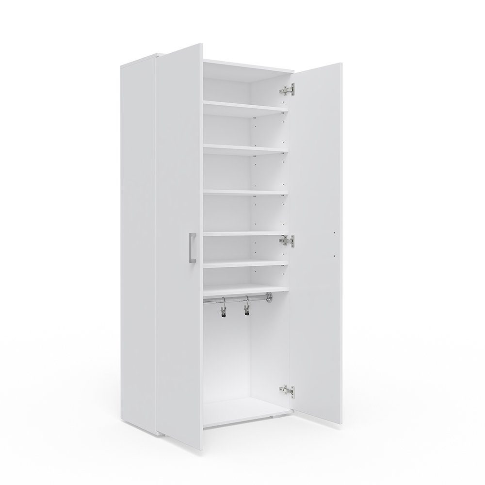 Vicco Schuhschrank Torge, Weiß, 80 x 178 cm günstig online kaufen