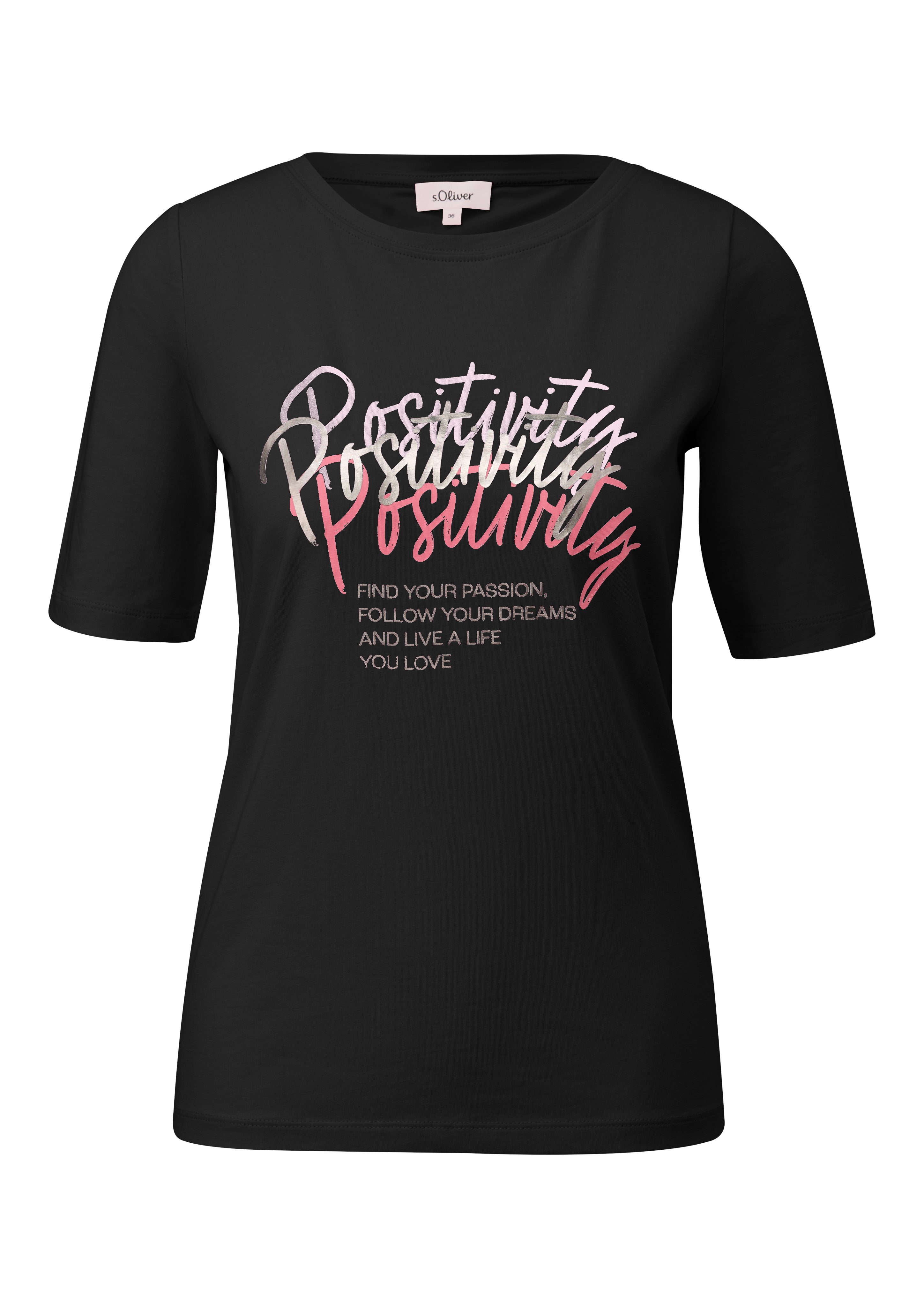 s.Oliver T-Shirt mit Frontprint günstig online kaufen