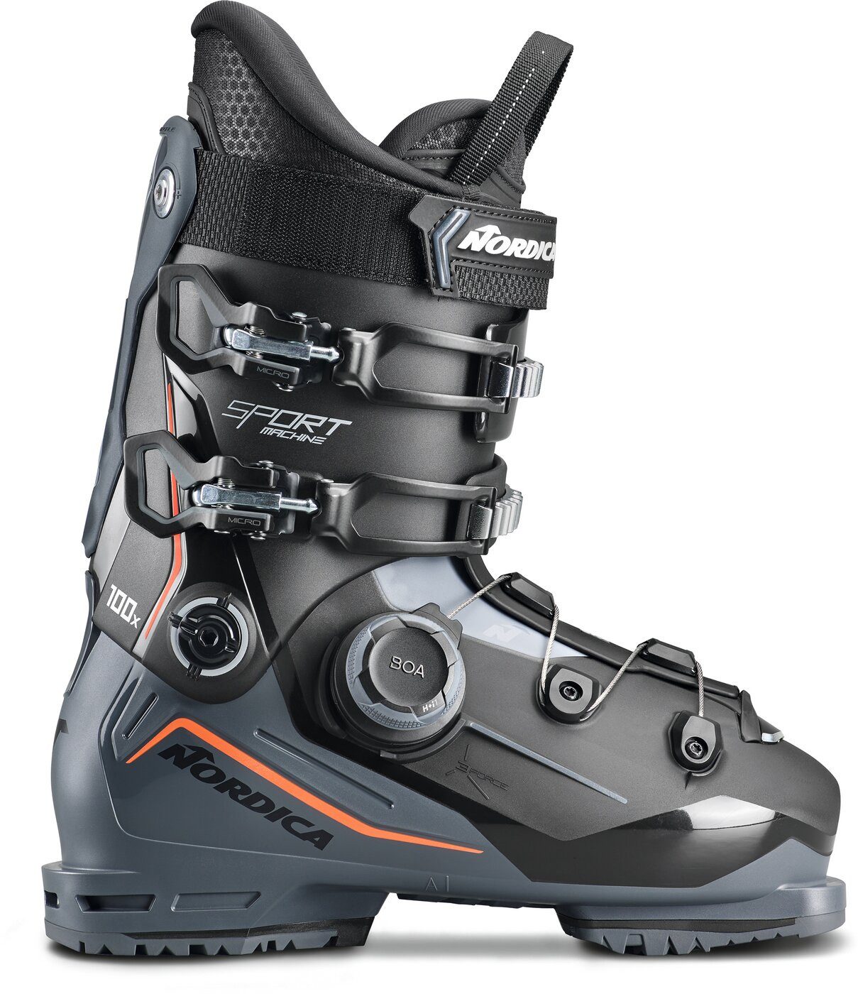Nordica SPORTMACHINE 3 100 X BOA (GW) BLACK/ANTHRACITE/RED Alpinschuh
