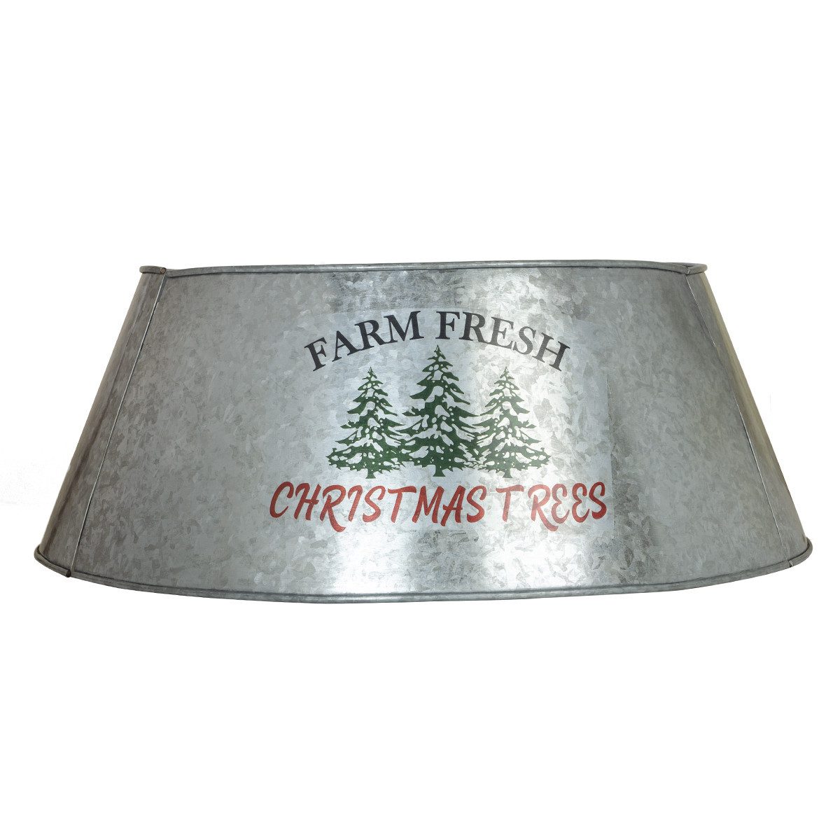 Marrakesch Orient & Mediterran Interior Weihnachtsbaumdecke Vintage Weihnachtsbaum Kragen Arjan aus Metall in Silber 60 cm Deko (1-tlg), Handarbeit