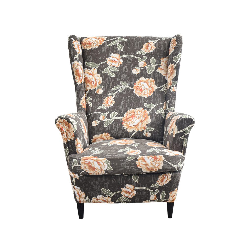 Zyronn Sesselhusse 2-Teilig Ohrensessel Überzug, Sessel-Überwürfe Ohrensessel, Elastisch, Sofa Armlehnenbezüge Schonbezug Hussen für Lesesessel Relaxsessel von Zyronn
