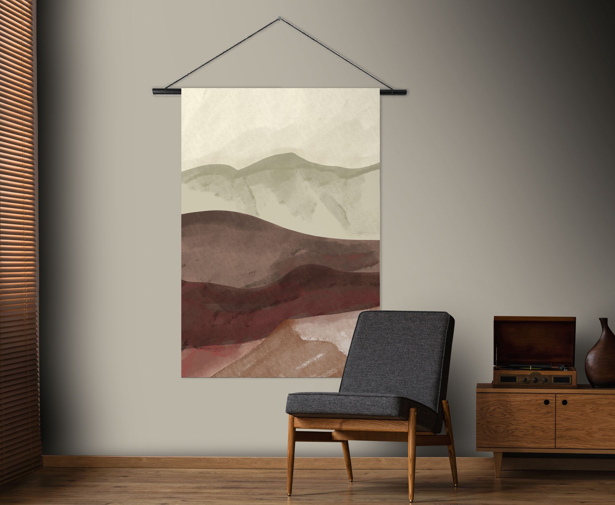 Wandbild Horizont Aquarell