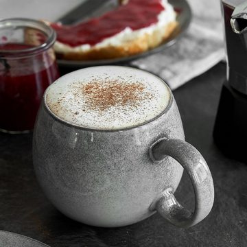 Springlane Kombiservice Misty Cliff Serie und Geschirrset, Steingut, Kombiservice Steingut - Kaffee Tassen Vintage