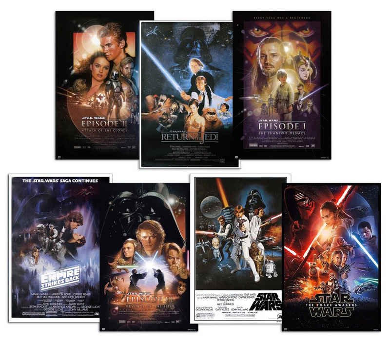 Star Wars Poster Star Wars Posterset Filmplakat 61 x 91,5 cm